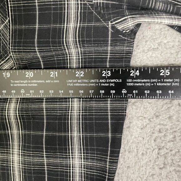 Massive Shirt Mens L Black Pearl Snap Casual Long Sleeve‎ Western Button Down - Picture 9 of 11
